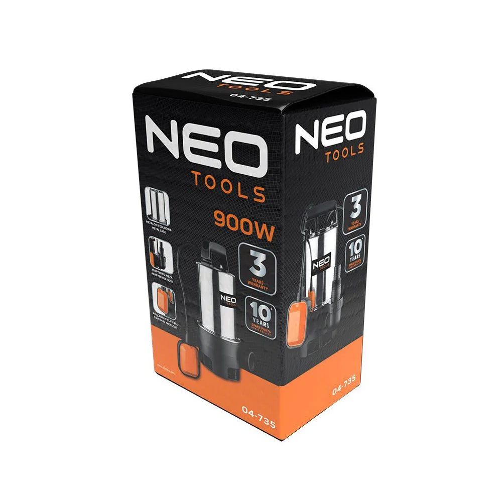 Potapajuća pumpa za prljavu vodu 1100 W – NEO TOOLS 04-736 - Слика 2