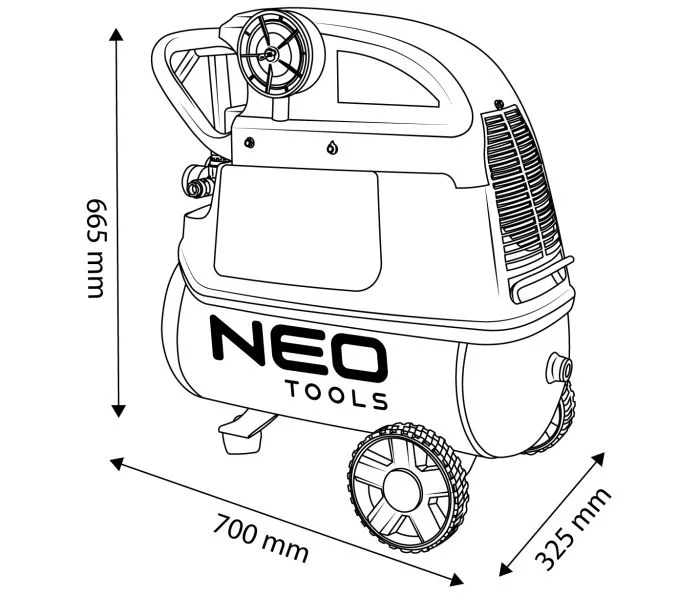 Kompresor za vazduh (uljni) – NEO TOOLS 12K024 - Слика 15