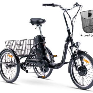 Električni tricikl 20" VIGO (250W 36V/10.4Ah lithium) crna