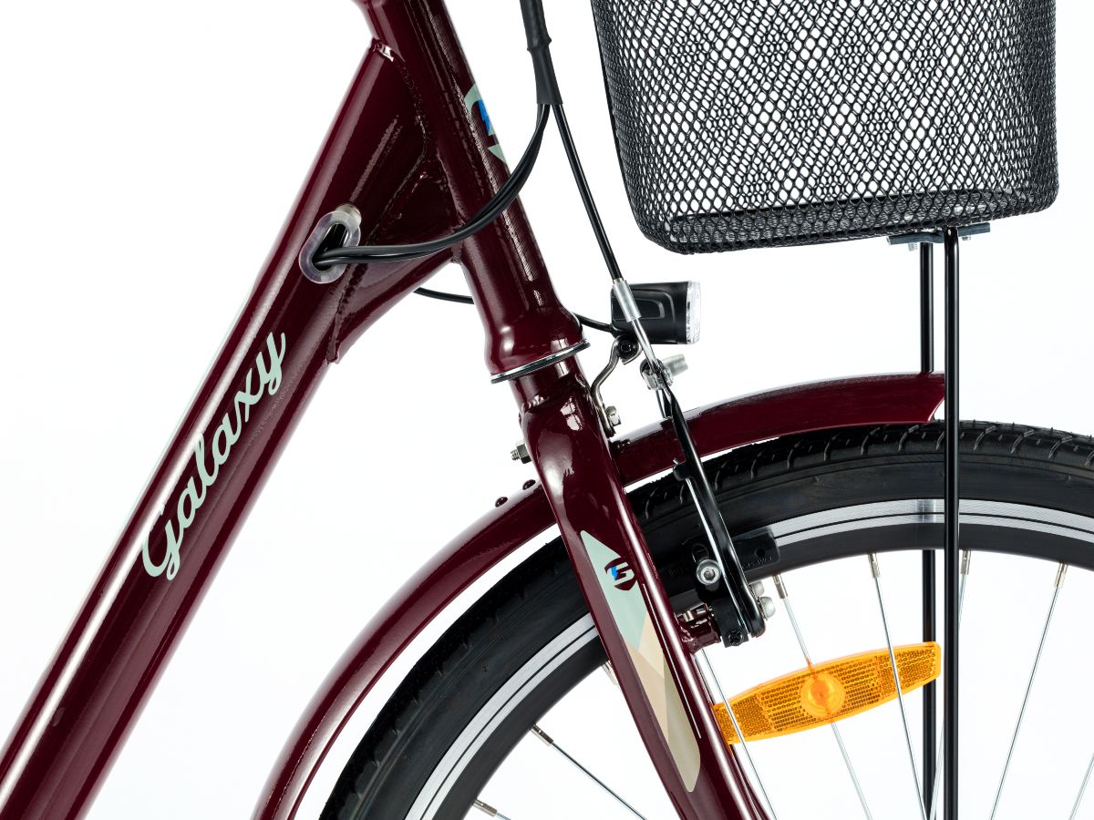 Električni bicikl 26" BARCELONA (250W 36V/10.4Ah lithium) bordo - Слика 6