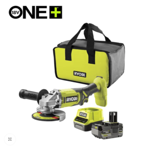 Set aku. ugaona brusilica (125mm) + punjač+ baterija 4Ah (18V ONE+™) – RYOBI RAG18125-1C40S